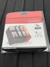 Genuine Canon BCI 3e 4 Ink Tanks Value Pack Black Cyan Magenta Yellow - £7.59 GBP