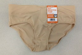 Warner&#39;s Woman&#39;s No Muffin Top Microfiber Size 5 Beige Hipster Panties NEW - £4.29 GBP