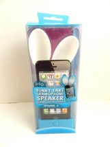ihip bunny ears gramophone speaker glows in the dark! iphone 5 new blue - £7.98 GBP