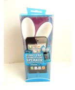 ihip bunny ears gramophone speaker glows in the dark! iphone 5 new blue - $188.43 MXN