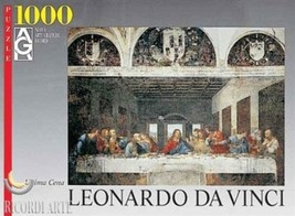AGR Leonardo Da Vinci Ultima Cena 1000 Piece Jigsaw Puzzle 478mm X 655mm New - £59.86 GBP