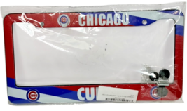 Chicago Cubs Red Blue White License Plate Frame - New / Sealed package - $333.70 MXN