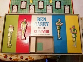 1961 Ben Casey M.D. Game By Transogram - Nice Condition Incomplete Parts - $60.00