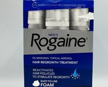 Men&#39;s ROGAINE Foam Hair Regrowth 3 Month Supply exp 07/2024 - $25.01