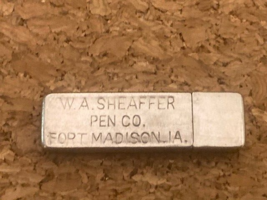 Vintage - metal Pencil Lead Case with  leads-- W. A. SHEAFFER Pen co, - £7.51 GBP