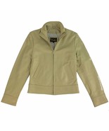 Real Leather Khaki, Women&#39;s Lambskin  Leather Hip/Short  Light Jacket - £79.13 GBP