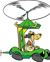 Hong Kong Phooey 1974 animated TV Phooey &amp; Spot ride in copter car 24x30 poster - £24.35 GBP