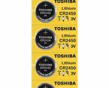 Toshiba CR2450 Battery 3V Lithium Coin Cell (120 Batteries) - £5.59 GBP+