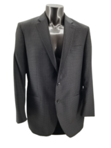 Peter Millar Sport Coat Mens Gray Plaid Check Wool Blazer Formal Dress 4... - £69.61 GBP