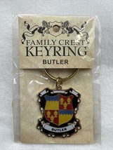 BUTLER Family Crest Coat of Arms Keyring Keychain - £8.60 GBP