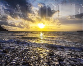 Ocean Sunset Photograph 8X10 New Fine Art Color Print Picture Photo Nature Beach - £6.35 GBP