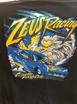Zeus Racing w/Corvette Funny Car on a XXXL Black Tee Shirt - €19,97 EUR