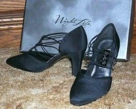 Night Life Cross Strap High Heel Pumps size 7-1/2 Medium - $69.99