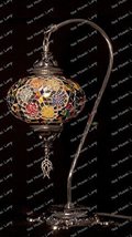 Mosaic Table Lamp,Lamp Shade,Turkish Lamp,Moroccan Lamp,Swan Neck - £57.05 GBP