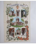 Sally Jayne Textiles Tea Towel Tewkesbury Abbey England Vintage Wall Han... - £15.62 GBP