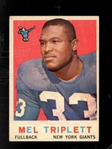 1959 Topps #160 Mel Triplett Ex (Rc) Ny Giants *X87180 - £3.72 GBP