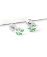 Green leaf fake plug studs 2 PAIRS - €10,24 EUR