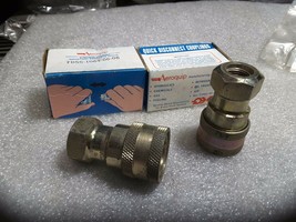 (2) EATON AEROQUIP FD56-1064-06-06  HYDRAULIC QUICK COUPLER (LOT OF 2) N... - £13.98 GBP