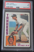 1984 Topps #8 Don Mattingly RC New York Yankees  Baseball Card PSA 7 Near Mint - £27.73 GBP