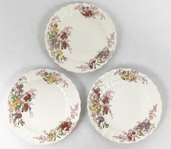 3 Spode FAIRY DELL Bread Butter Plate Copeland England Vtg Floral Swirl 6-1/4&quot; - £10.24 GBP