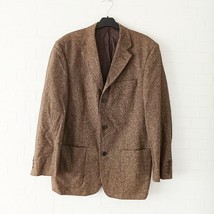 BIAGGINI Mens Brown Sport Coat 52 EU Size   Wool Silk Elegant Blazer Jacket - £36.35 GBP