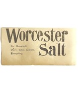 Worcester Salt 1894 Advertisement Victorian Baking Massachusetts ADBN1nn - $9.99