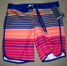 MENS HURLEY  RECYCLED BOARDSHORTS BOARD SHORTS  TANGERINE STRIPES NEW $60 - £29.09 GBP