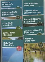 10 Missouri State Parks Brochures Mastodon Montauk Katy Trail Johnson&#39;s Shut Ins - £22.63 GBP