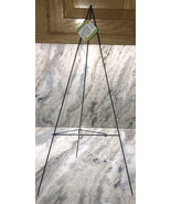 WREATH HANGER HOLDER METAL STAND 22” Tall W Hook-Floral Green-BRAND NEW-... - £23.27 GBP