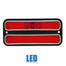 68-72 Chevy GMC Truck Rear Side LED Red Marker Light Lamp w/ Chrome Trim - £24.21 GBP