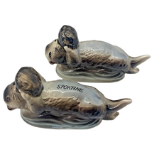 Sea Otters SPOKANE WA Vintage Salt &amp; Pepper Shakers Ceramic Japan SET OF 2 - £15.54 GBP