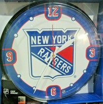 New York Rangers Logo on 12&quot; Round Wall Clock by WinCraft - £29.63 GBP