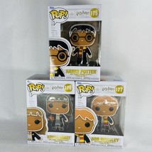 New! Set of 3 Funko Pop! Gingerbread Harry Potter Vinyl Figures Ron Herm... - $34.99