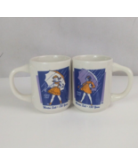 Set Of 2 Bryan China Morton Salt 150 Years 1956 &amp; 1968 Girls Designs Cof... - $15.83