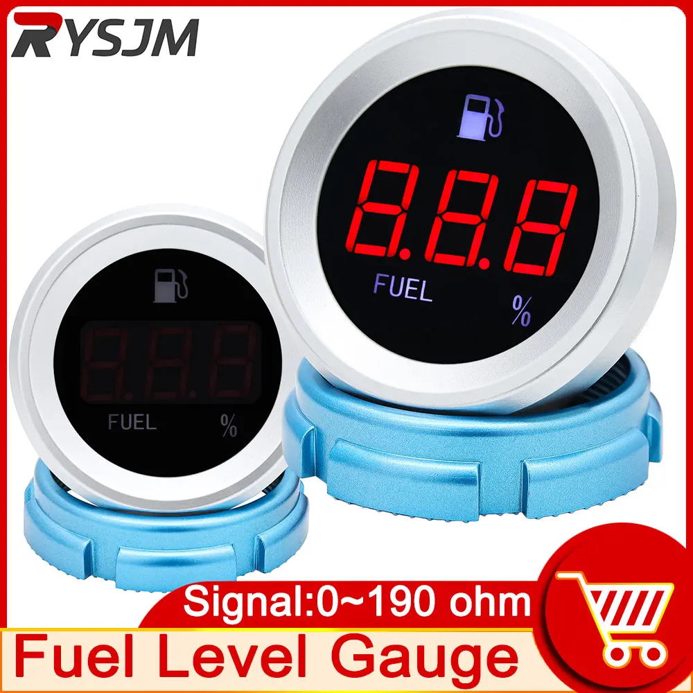 Proof fuel level gauge for 0 190 ohm tank fuel level meter indicator for universal boat thumb200