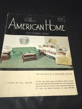 The American Home Magazine October 1935 House Decorate Modern Camel Vint... - £21.26 GBP