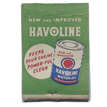 Texaco Havoline Motor Oil Clarksville Georgia Vintage Matchbook Cover Matchbox - £8.62 GBP