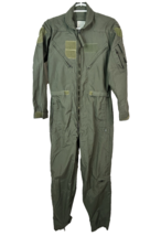 U.S. Military Flight Suit Flyer Mens CWU 27/P Aramid Coveralls Sz 38 Reg... - $49.50