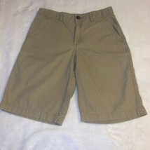 Boys Size 12 Magellan Outdoors Solid Khaki Tan Summer Shorts EUC - £11.79 GBP