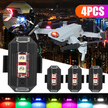4X Rechargeable 7Colors Led Anti-Collision Warning Strobe Light For Dron... - £14.87 GBP