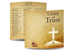 Litany of Trust Folded Prayer Card - $4.90