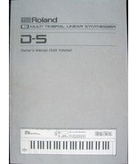Roland D-5 Synthesizer Keyboard Original Owner&#39;s Manual, EDIT Volume, Ja... - $651.17 MXN