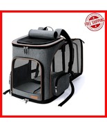Large Capacity Airline-Approved Cat and Dog Carrier Backpack with Safety... - $1,119.50 MXN