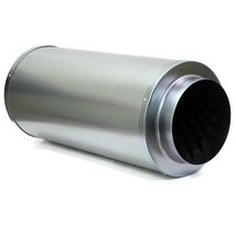 Silencer 8&quot; x 24&quot; Duct Muffler Inline Fan Blower Silencer Noise Sound Re... - $110.07 CAD