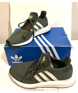 Adidas Swift Run W Olive Green Sneakers Knit Running Training Shoes Sz 9... - $59.39