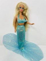 Vintage Barbie Mermaid Doll Blue Tail Dress - £23.58 GBP