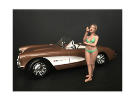 August Bikini Calendar Girl Figurine for 1/18 Scale Models by American Diorama - £15.79 GBP