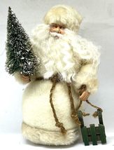 Home For ALL The Holidays Plush Santa Figurine with Sled and Tree 8 Inches - $25.00