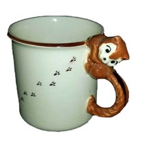 Vintage Chipmunk Mug Hand Painted Chipmunk Handle Coffee Mug Made in Japan - £10.38 GBP