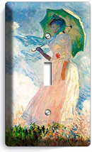 Claude Monet Woman With A Parasol Painting Single Light Switch Plates Room Decor - £8.21 GBP